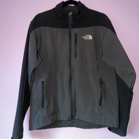 The North Face Size M Apex Soft Shell Jacket Gray - Picture 1 of 8